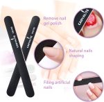 Nail Files Canvalite Nail File and Buffer Professional Emery Boards Washable Double Sided Reusable Manicure File for Home and Salon Use 6 PCS - Image 5